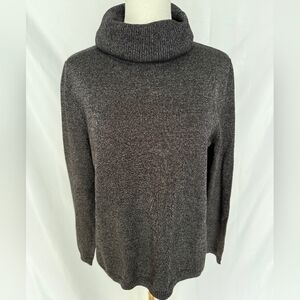 Pendleton Merino Wool Metallic Turtleneck Petite Large *Flawed*